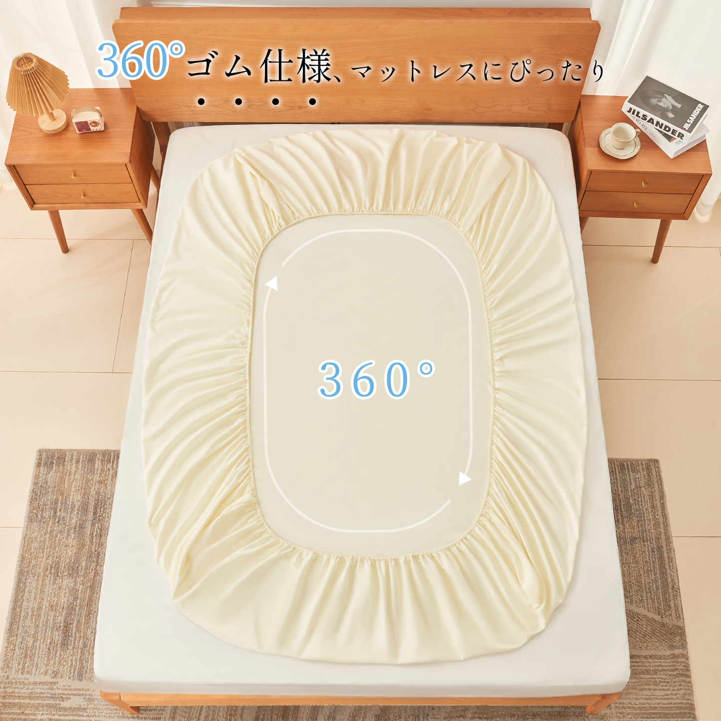 DoGenkikun ベッドシーツ マットレスカバー